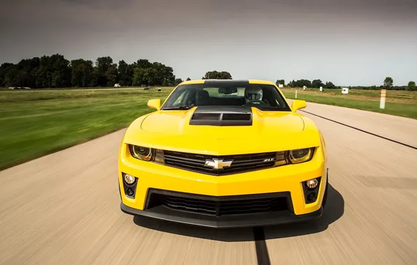 Picture Top Gear, Yellow, Chevrolet Camaro ZL1