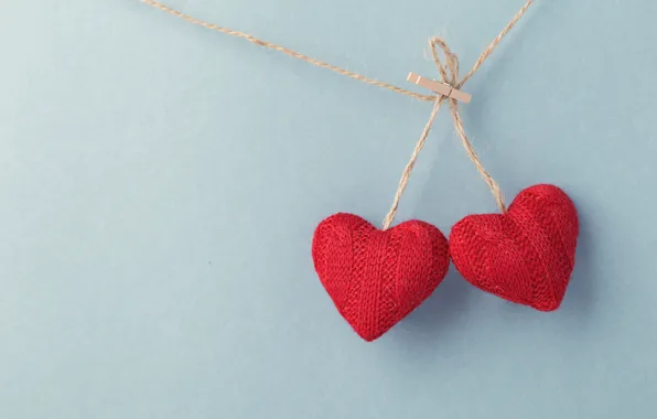 Love, hearts, red, love, wood, romantic, hearts, valentine
