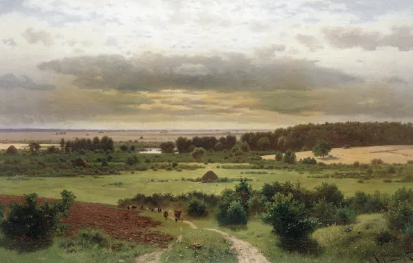 Landscape, nature, picture, Constantine Kryzhitsky, Lesnye Dali