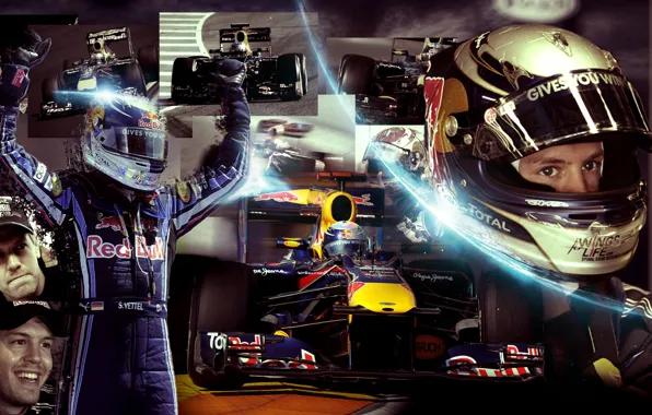 Racer, Formula 1, Red Bull, Sebastian Vettel, Pilot