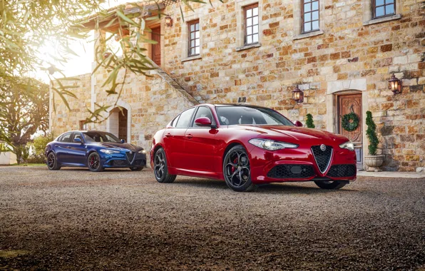 Red, Alfa Romeo, Cars, Giulia, Metallic, 2016-17