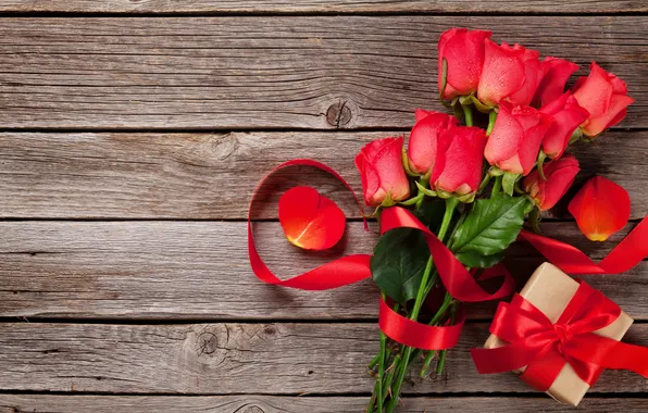 Love, flowers, gift, romance, roses, bouquet, love, Valentine's day