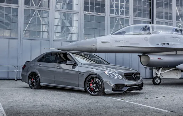 Picture Mercedes, with, E63, Gloss Black, HRE R101