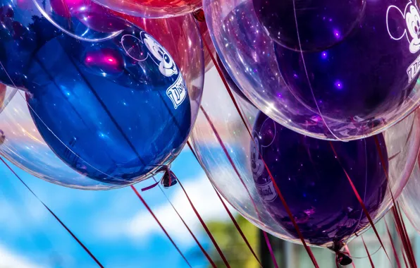 Balls, tape, balloons, mood, holiday, balls, bright, positive