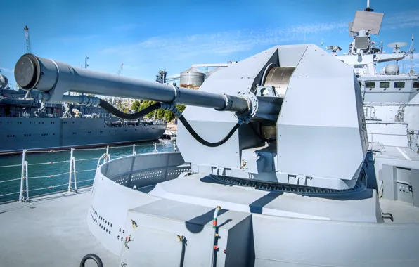 Installation, frigate, artillery, Admiral Makarov, a-190