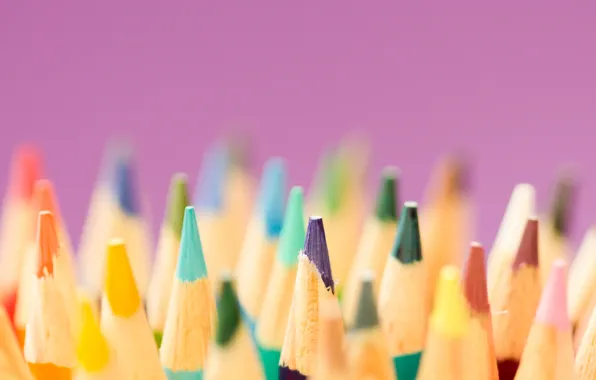 Macro, background, pencils