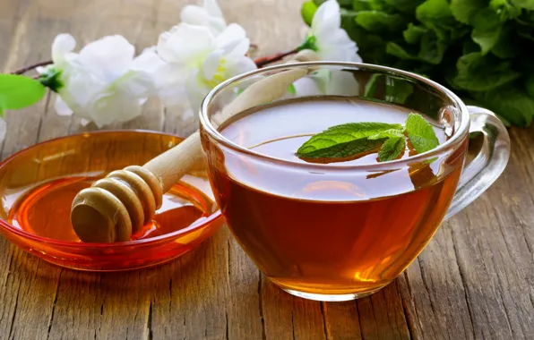 Flowers, tea, Drink, honey