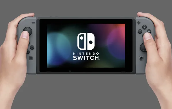Logo, game, Nintendo, screen, Hi-Tech, hand, controller, joystick