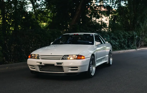 Nissan, turbo, white, skyline, japan, jdm, tuning, gtr