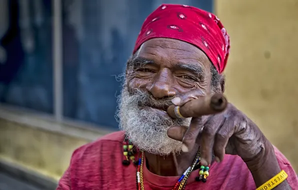 People, portrait, cigar
