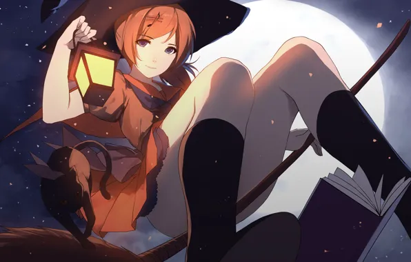Girl, night, anime, art, diversity promotions