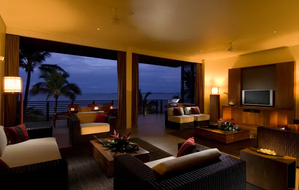 Picture design, style, room, Villa, home, interior, terrace