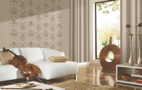 Picture design, style, Villa, interior, living room