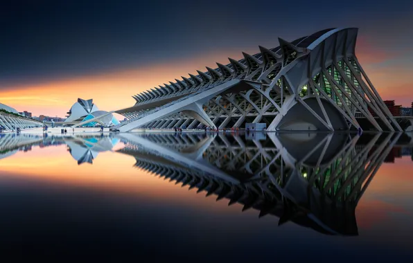 Picture architecture, Spain, complex, Valencia, The city of arts and Sciences