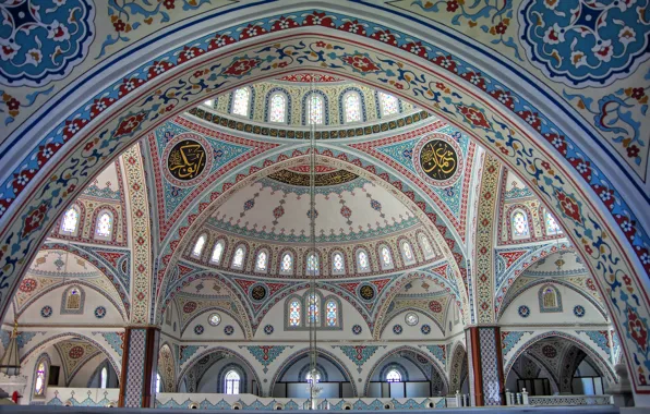 Pattern, paint, arch, mosque, Turkey, Manavgat