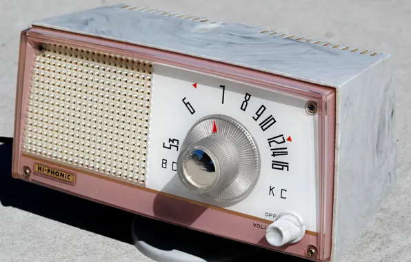 Picture background, radio, receiver