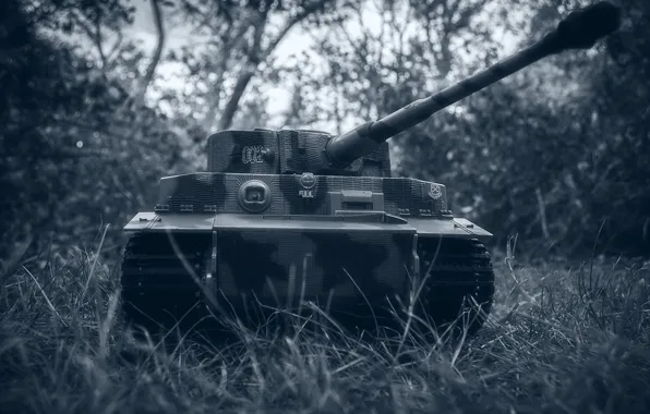Toy, Tiger, tank, German, model, heavy