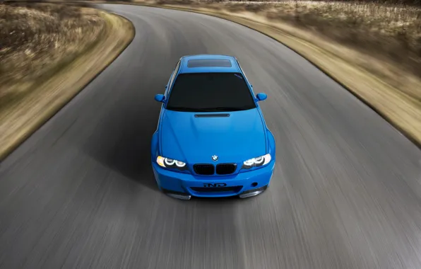 Road, blue, bmw, BMW, speed, road, blue, speed