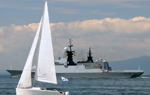 Sailboat, Corvette, Loud