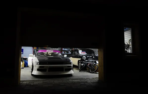 Picture nissan, drift, tuning, silvia, s13