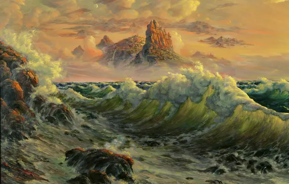 Sea, fantasy, wave, Reproduction