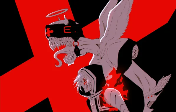 Monster, anime, art, guy, D.Gray-man