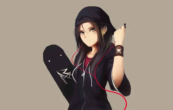 Anime girl, black hair, pretty, Anime, HD phone wallpaper