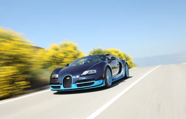 Bugatti, Veyron, front view, hypercar, Bugatti Veyron 16.4 Grand Sport Vitesse Roadster