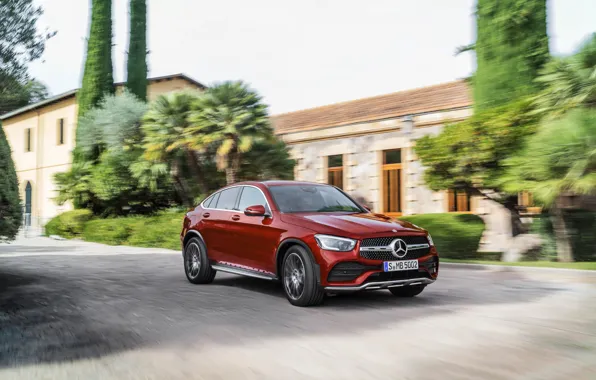 Picture trees, movement, Mercedes-Benz, coupe, crossover, GLC