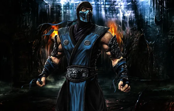Picture Mortal Kombat, dungeon, Sub-Zero
