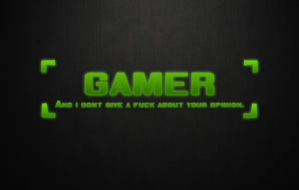 Picture the inscription, minimalism, wallpaper, gamer