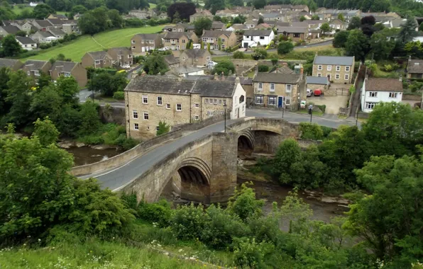 Picture Home, Bridge, The city, Panorama, Roof, Bridge, Town, Old City