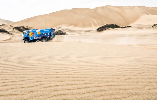Sand, Truck, Race, Master, Hills, Russia, Kamaz, Rally