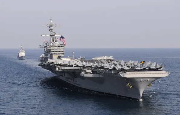 Picture sea, the carrier, USS, type "Nimitz", Carl Vinson, (CVN-70)