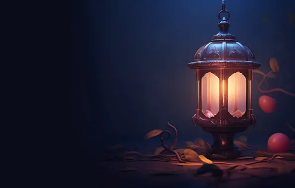 Light, night, the dark background, pattern, candle, Christmas, flashlight, lantern