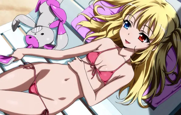Girl, sexy, cleavage, long hair, boobs, anime, beautiful, pretty