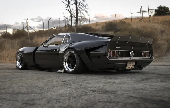 Mustang, Ford, Muscle, Car, Old, Rear
