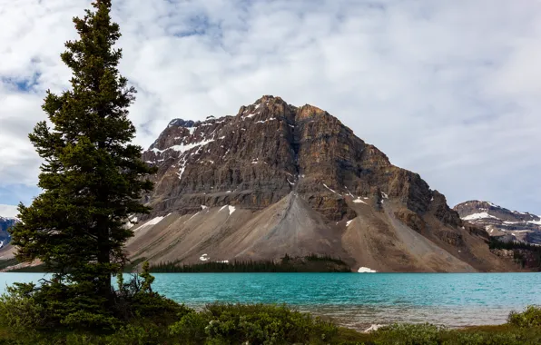 Picture mountains, lake, Canada, parks, Banff