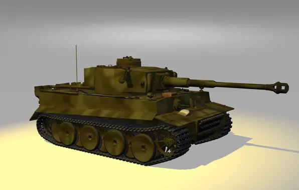 Picture Tiger, Model, Tank, Tiger, Technique, Camouflage, German