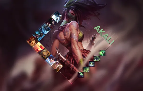 The game, Akali, League of Legends