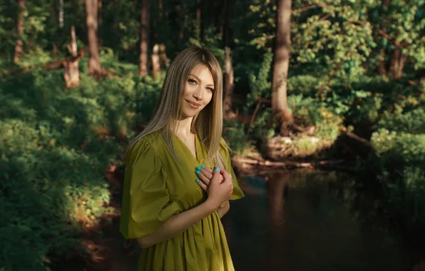 Nature, blonde, Anya, Vadim Mironov