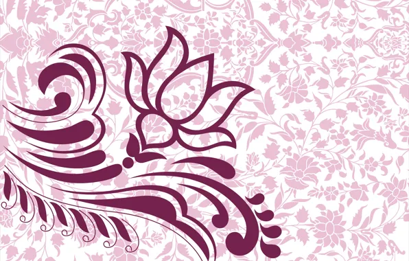 Picture flowers, background, pattern, texture