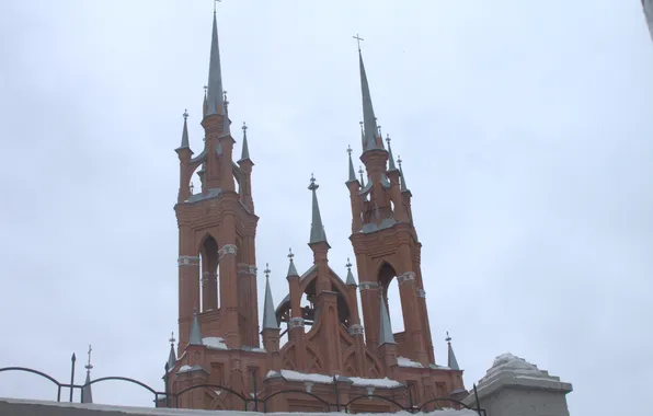 The sky, Russia, architecture, Samara, Stan, The Roman Catholic Church, The Parish of the Most …