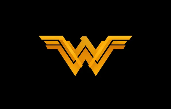 Picture fiction, logo, logo, black background, Wonder Woman, comic, DC Comics, Wonder Woman