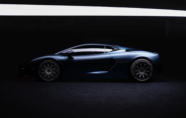 Lamborghini, supercar, supercar, side view, the dark background, 2024, Lamborghini Daredevil, Rash
