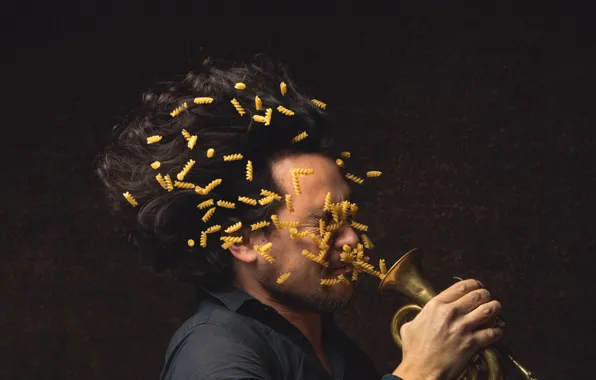 People, pipe, pasta