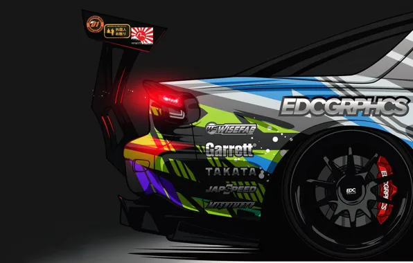 Vector, rx7, Edc, edcgraphics