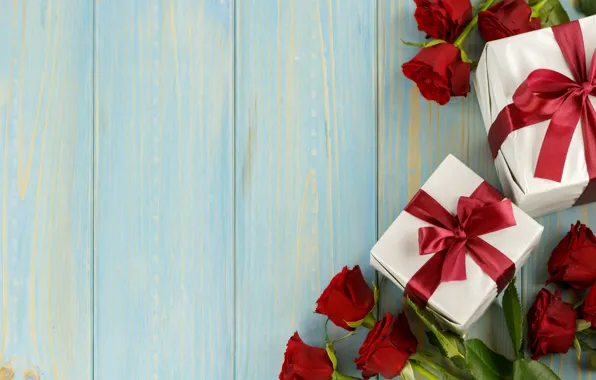 Flowers, red, gift, roses, bouquet, red, love, flowers