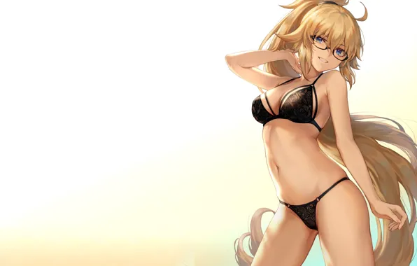 Picture girl, sexy, lingerie, bra, cleavage, panties, long hair, boobs