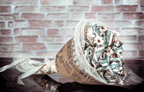 Money, Bouquet, Interior, The subject